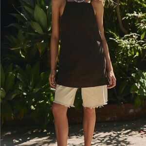 Free People Beachside Cotton-Linen Mini